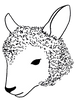 logo of wedale wool a lambs head hand drawn